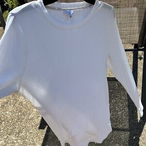 Crown & Ivy White Textured Blouse